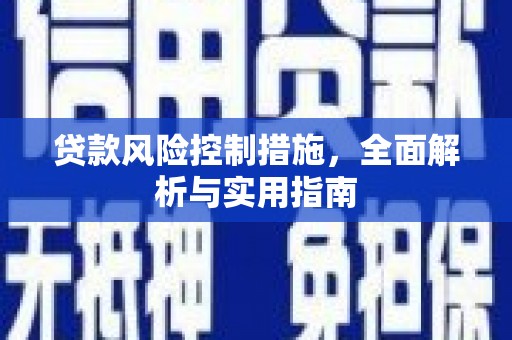 惠民贷款风险控制措施，全面解析与实用指南