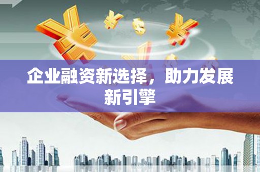 惠民企业融资新选择，助力发展新引擎