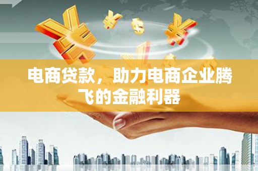 惠民电商贷款，助力电商企业腾飞的金融利器