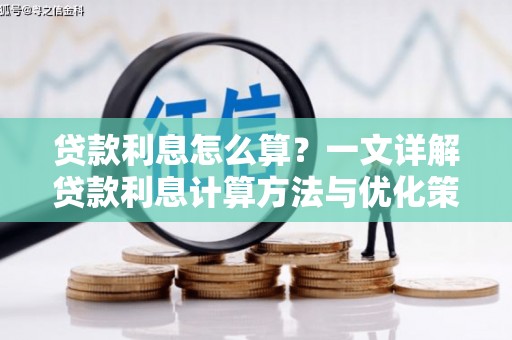 惠民贷款利息怎么算？一文详解贷款利息计算方法与优化策略