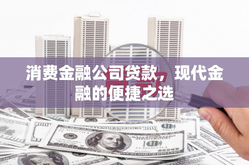 惠民消费金融公司贷款，现代金融的便捷之选