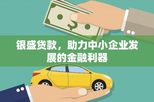 惠民银盛贷款，助力中小企业发展的金融利器