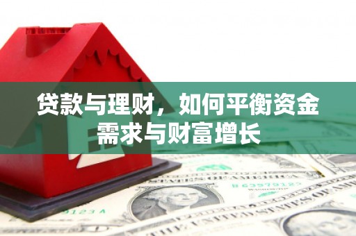 惠民贷款与理财，如何平衡资金需求与财富增长