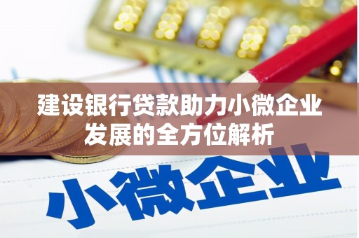 惠民建设银行贷款助力小微企业发展的全方位解析