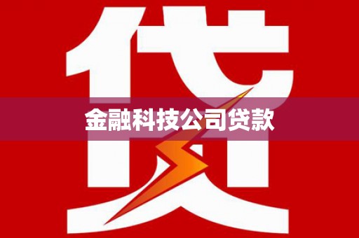 惠民金融科技公司贷款