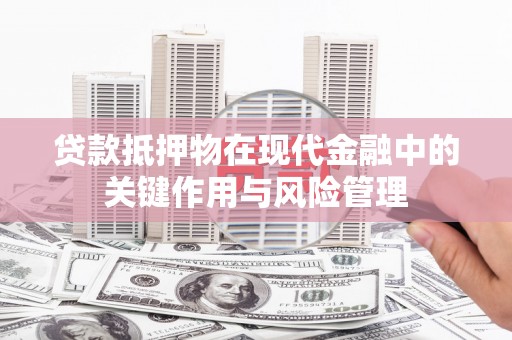 惠民贷款抵押物在现代金融中的关键作用与风险管理