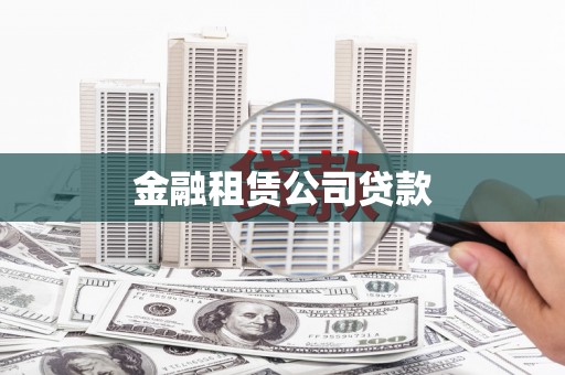 惠民金融租赁公司贷款