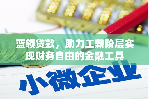 惠民蓝领贷款，助力工薪阶层实现财务自由的金融工具