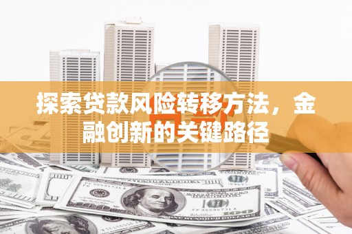 惠民探索贷款风险转移方法，金融创新的关键路径