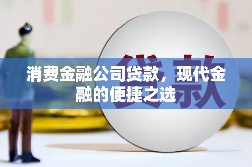 惠民消费金融公司贷款，现代金融的便捷之选