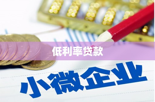 惠民低利率贷款