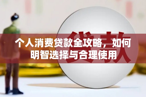 惠民个人消费贷款全攻略，如何明智选择与合理使用